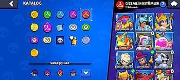 oyun hesabı sat: Brawl Stars oyunu üçün inkişaf etmiş hesab max 25 azn - Kupa: 30 033 — 5