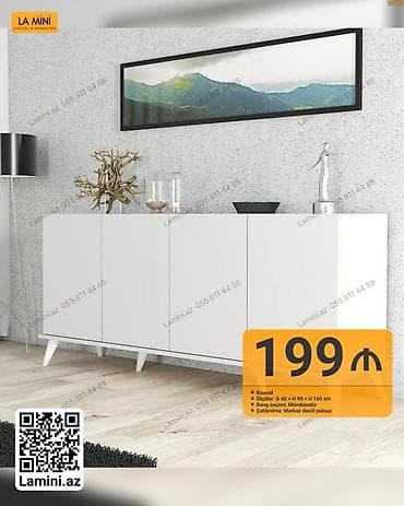 Komod – La Mini - Ölçülər: Dərinlik 40 sm x Hündürlük 90 sm x Uzunluq — 1
