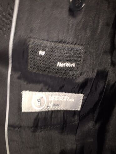 kişi ucun klassik qara kostyum: Gara pençek kişi üçün M beden,Net Work marka az geyilmiş çox — 2