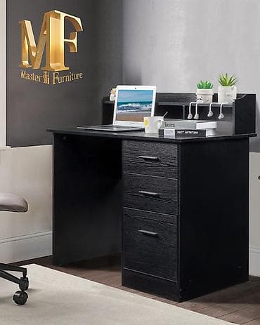 Офисная мебель на заказ: Прямой стол, С полками, С выдвижными ящиками, Ламинат текстурный — 4