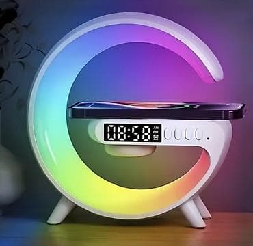 gece lampalari: LITTLE G Smart Light – çoxfunksiyalı masa lampası və saat - Dizayn — 4