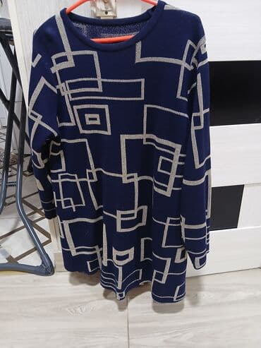 женские платья из вискозы: Повседневное платье, Миди, One size — 6