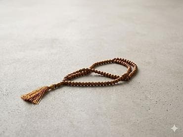 bijuteryalar: Təbii ağacdan hazırlanmış zikr təsbehi - Material: hamar cilalanmış — 2