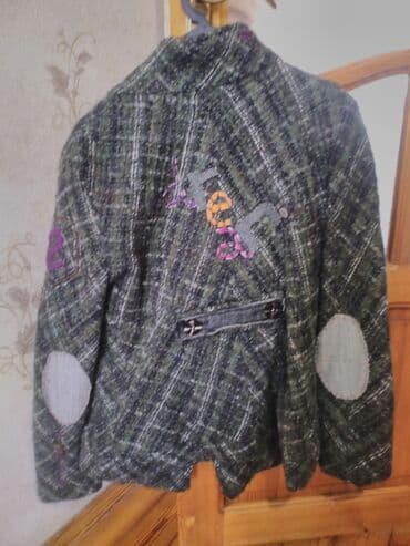 Qadın şalvarları: Qadın tweed gödəkçə - Material: qalın, toxunma tweed parça — 1