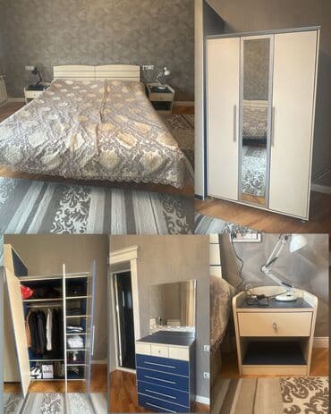 siyirmeli skaf: 2 təknəfərlik çarpayı, Dolab, Komod, Termo — 1