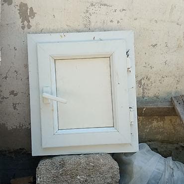 plastik qapı pencere: Açıq rəngli PVC qapı-pəncərə dəsti Böyuk-0,8*1,24 Orta-0,41*1,15 — 4