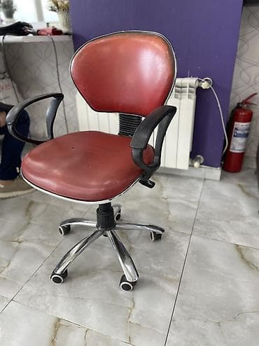 salyan mebel: Təkərli, Qolları tənzimlənmir, Süni dəri — 2