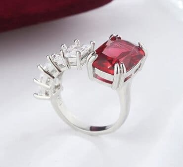 yaqut qaşlı üzük: Üzük, Gümüş, Yaqut — 4