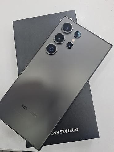 samsung pultlari: Samsung Galaxy S24 Ultra, 256 GB, rəng - Boz, Simsiz şarj — 1