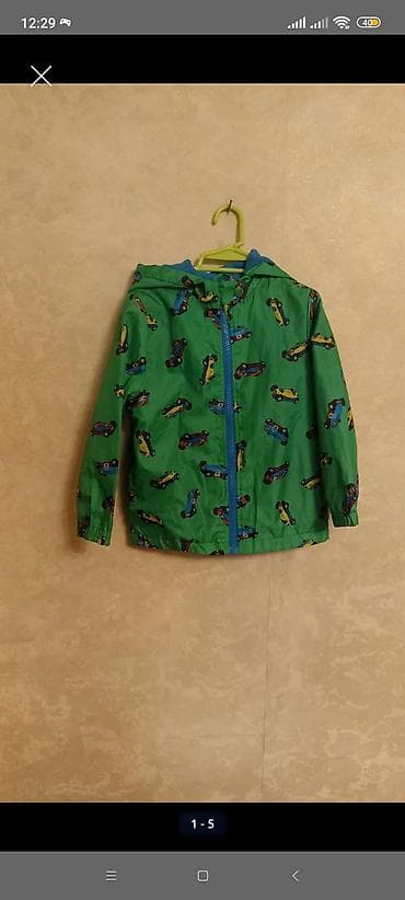 Kurtkalar: Uşaq üçün kapüşonlu yüngül küləkkeçirməz gödəkçə - Rəng: parlaq — 2