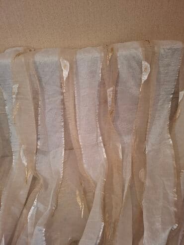 tül parçalar: Yeni, Tül, rəng - Bej — 1