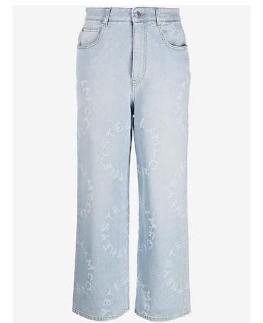 cins: Stella McCartney markasinin Circle Logolu cins şalvari. 290usd ye — 1