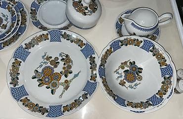 semicka yağı: Nahar dəsti, rəng - Ağ, Farfor, Almaniya — 3