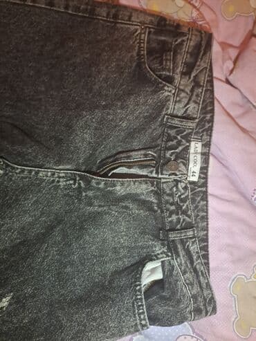 cins şalvar modelleri 2023: Cinslər, rəng - Boz — 4