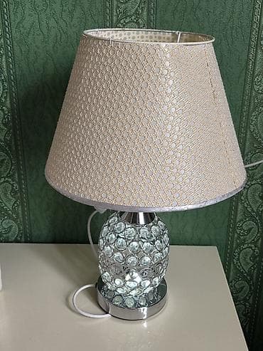 qar küresi: Masaüstü dekorativ lamp - cüt - Klassik abajur: krem rəngli, xırda — 3