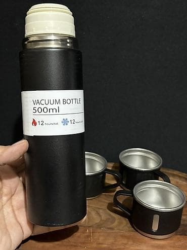 Termoslar: Rəng - Qara, Termos, Paslanmayan polad, 0,5 bucket volume l — 3