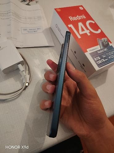 ıkinci el telefon: Redmi 14C, 128 GB, Barmaq izi, İki sim kartlı, Sənədlərlə — 3