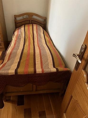 taxta divan: Təknəfərlik çarpayı, Dolab — 5