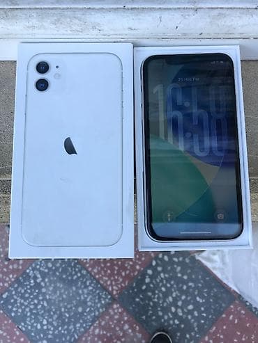 IPhone 11, 64 GB, Ağ, Face ID