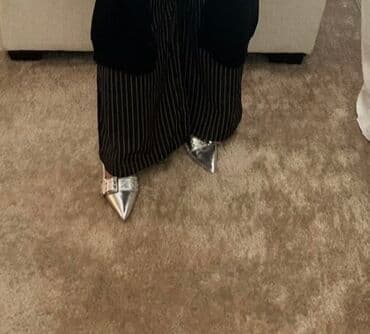 женские туфли с ремешком: Туфли, Размер: 36, цвет - Серый, Новый — 4