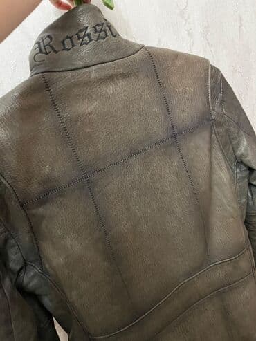 Плащи: Мужская куртка, Кожаная, Зимняя — 3