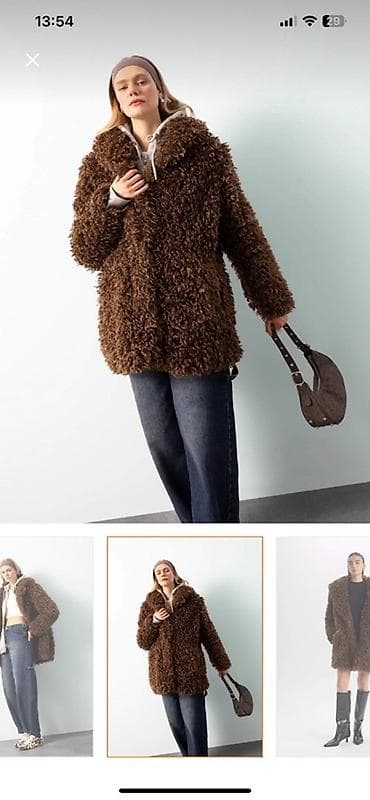 Palto, Defacto, L, M, rəng - Qəhvəyi