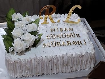 Мясная продукция: Toy, nişan, bayram, ad gunleri tortlari. Kilosu 14 manatdan dekora — 6