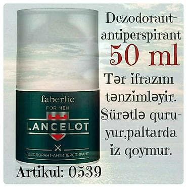 Kişi və qadın üçün dezodorant və dezodorant-antiperspirant