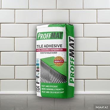 stepler böyük: Məhsullar: kafel/plitə yapışdırıcıları və sement 1) PROFFMAT Tile — 1