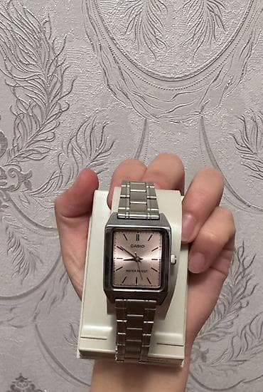 Kişi ayaqqabıları: Qol saatı, Casio, rəng - Gümüşü — 4