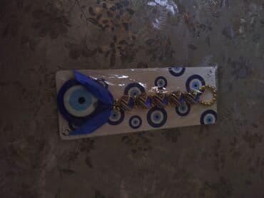 Məhsul: Nazar boncuğu bəzək asma Təsvir: - Mavi rəngli böyük nazar