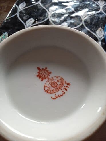 Çaydanlar və qəhvədanlar: Kasalar, 2 ədədli dəst, rəng - Göy, Farfor, Rusiya — 4