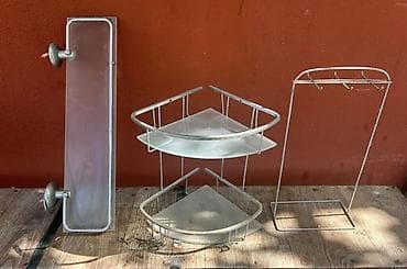 Hamam üçün şüşə və metal aksesuar dəsti cəm 10azn - 1 ədəd uzun divar