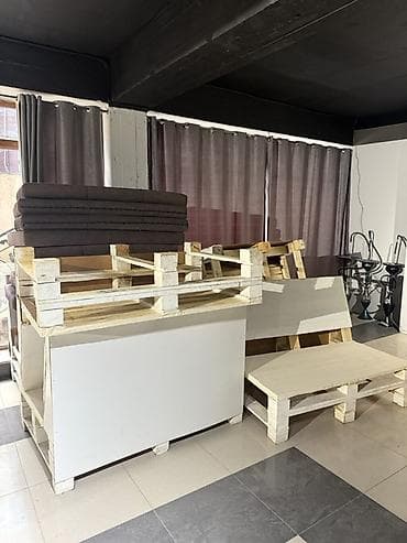 paletdən mebel: Divan, Açılmayan, Bazasız, Parça, Çatdırılma yoxdur — 4