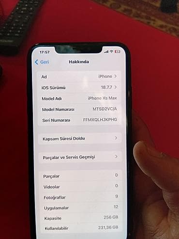 alfon xs: IPhone Xs Max, 256 GB, Graphite, Face ID — 8