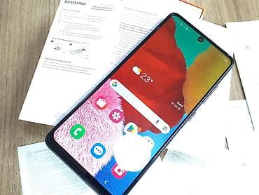 samsung 4: Samsung Galaxy A51, 64 GB, rəng - Göy, Düyməli, Sensor, İki sim kartlı — 1