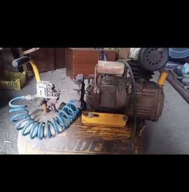 islenmis darvazalar: Sənaye tipli hava kompressoru - Güclü elektrik mühərriki və kəmər — 1