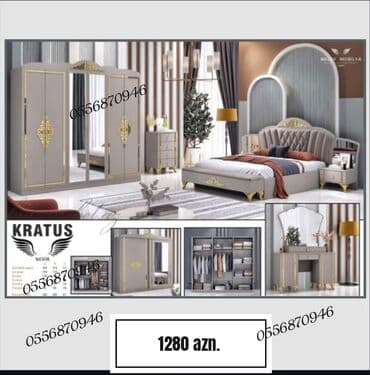 mətbəx masa dəsti: İkinəfərlik çarpayı, 2 tumba, Azərbaycan, Yeni — 19