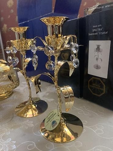 ritual şamlar: QUTUDA İŞLƏNMƏMİŞ‼️‼️‼️ Crystal Temptations şamdan dəsti - Brend — 4