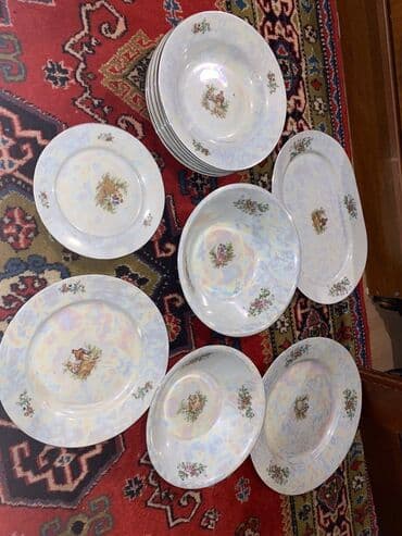 Продукты питания: Обеденный набор, цвет - Белый, Фарфор, Madonna, 6 персон, Польша — 1