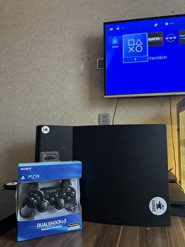 Sony PlayStation 3 (PS3) Slim oyun konsolu 320gb 30+ oyun✅ Donma