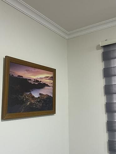 pony sekilleri: Divar üçün dekorativ tablo dəsti – 4 ədəd - Mövzu: təbiət və landşaft — 4