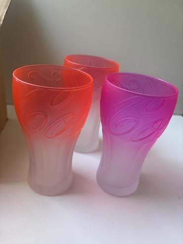 Stəkanlar, rəng - Narıncı, Şüşə, 6 ədədli dəst, 500 ml — 2