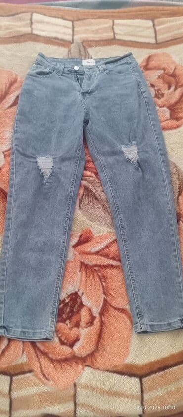 Zara qadın cins şalvarı .2 dəfə geyinilib.Tezedir - Rəng: boz/“washed”