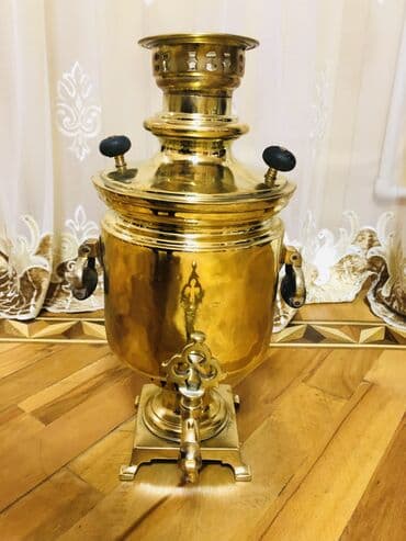 işlənmiş samovarlar: İşlənmiş Od Samovar, 5 l, Ünvandan götürmə — 1