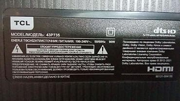 smart led: İşlənmiş Televizor TCL LED ekran 43" Ünvandan götürmə — 2