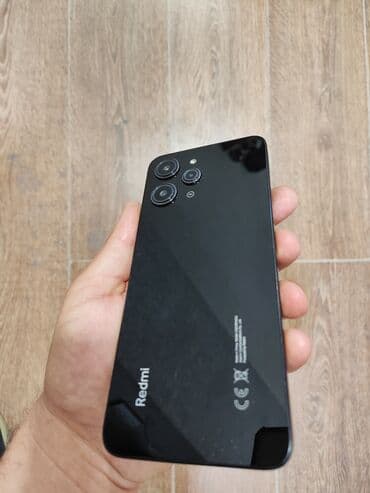 kredit akkumlyator: Redmi 12, 128 ГБ, цвет - Черный, Гарантия — 9