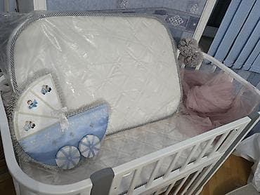 besik matrasi: Oğlan və qız üçün, Yeni, Dördbucaq, Beşik, Matras ilə, Yellənmə mexanizmsiz — 7