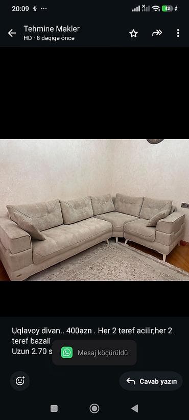 kunc divan ucuz: Uqlavoy divan. 400azn . Her 2 teref acilir,her 2 teref bazali Uzun — 1