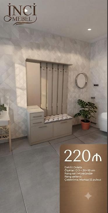 Dəhliz dolabı – Inci Mebel Qiymət: 220 ₼ (şəkildə göstərilib) lalafo.az -da Dəhliz dolabı – Inci Mebel Qiymət: 220 ₼ (şəkildə göstərilib)